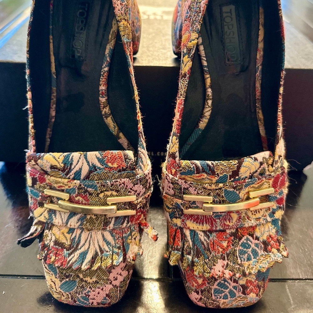 Top Shop floral loafer